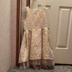 Wonder Nation Cream Floral Kids Dress